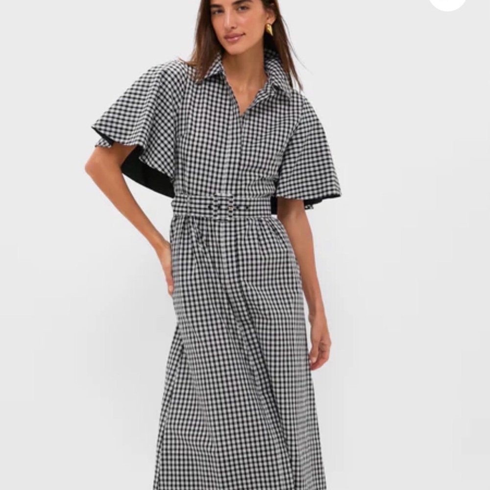 Tuckernuck Black Gingham Cape Chloe Deess